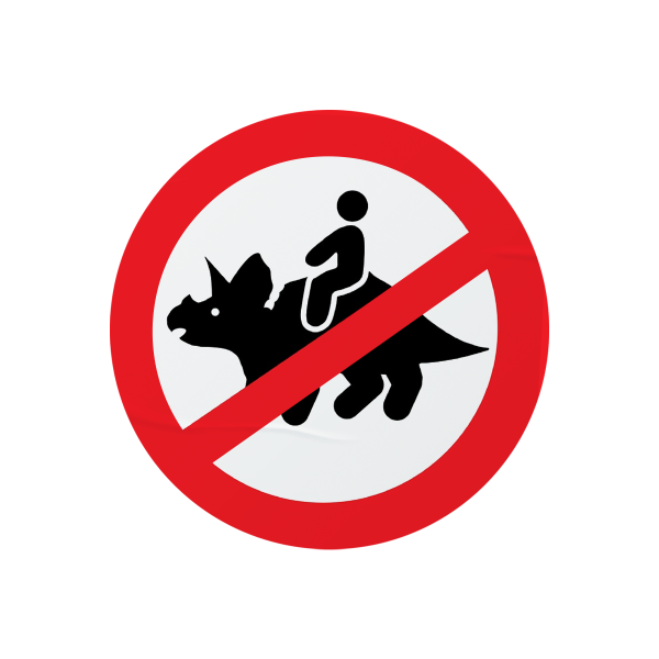 Dino Reitverbot
