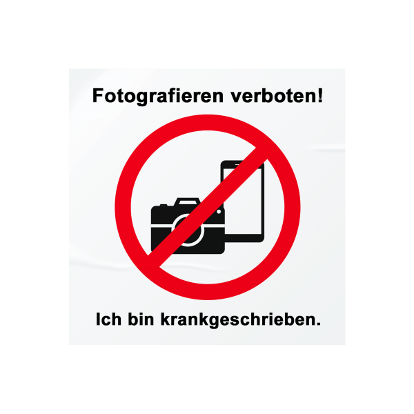 Fotografieren verboten