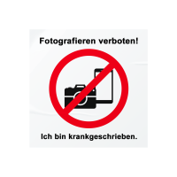 Fotografieren verboten